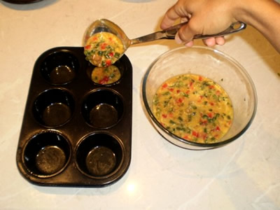 Egg muffins bake in 20 minutes