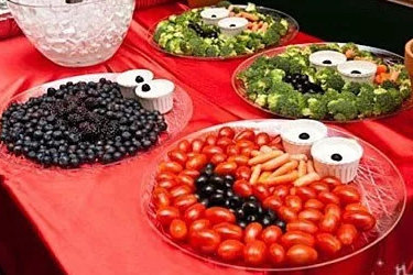 Fruit & veg Sesame Street party platters