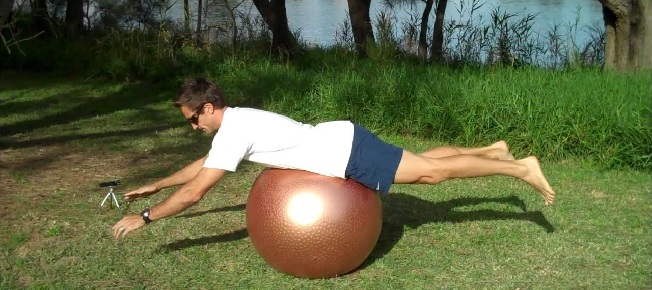 How to Get Primal on a Swiss Ball - Part 2/5: Prone and Supine Balance