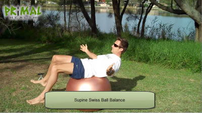 Supine Swiss Ball Balance