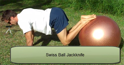 Swiss ball jackknife