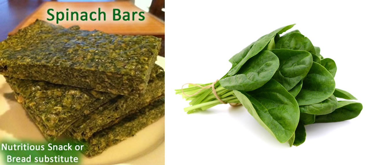 Spinach Bars - Healthy Snack or Bread Substitute