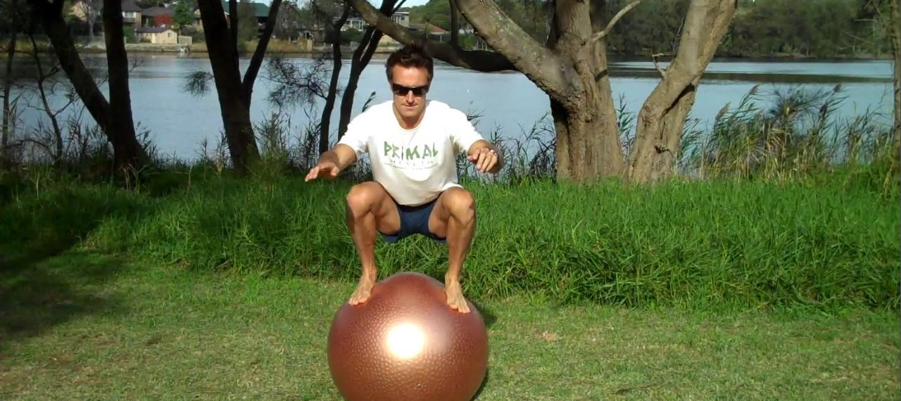 How to Get Primal on a Swiss Ball – Part 4/5: Swiss Ball Squats