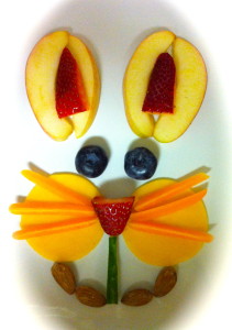 Fruit & Nut Easter Bunny Face