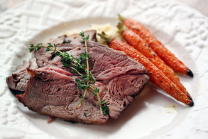 Roast Easter Lamb with Carrots